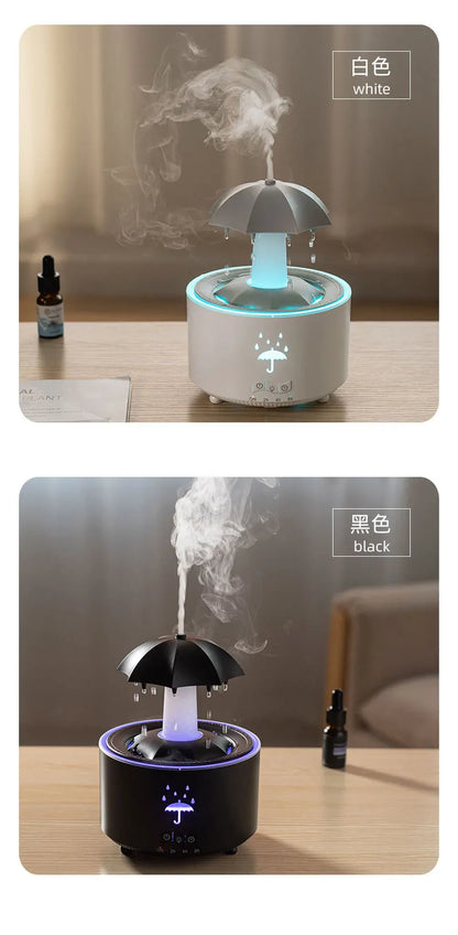 Xiaomi Youpin-humidificador de aire de gota de agua con luz colorida, difusor de aceite esencial, aromaterapia, paraguas creativo