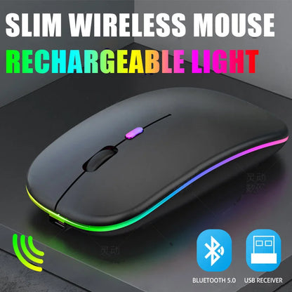 Mouse inalámbrico Bluetooth 5.0 cuenta con una resolución de 1600 DPI para un rendimiento preciso.