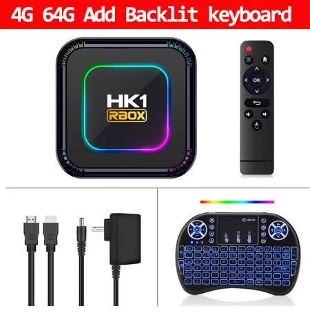 El HK1 RBOX K8 es un TV Box con Android 13, equipado con el procesador RK3528 y opciones de almacenamiento de 4GB de RAM con 32GB, 64GB o 128GB de ROM. Soporta WiFi 6 de 5G, resolución 4K y 8K, reproducción 3D y conexión B