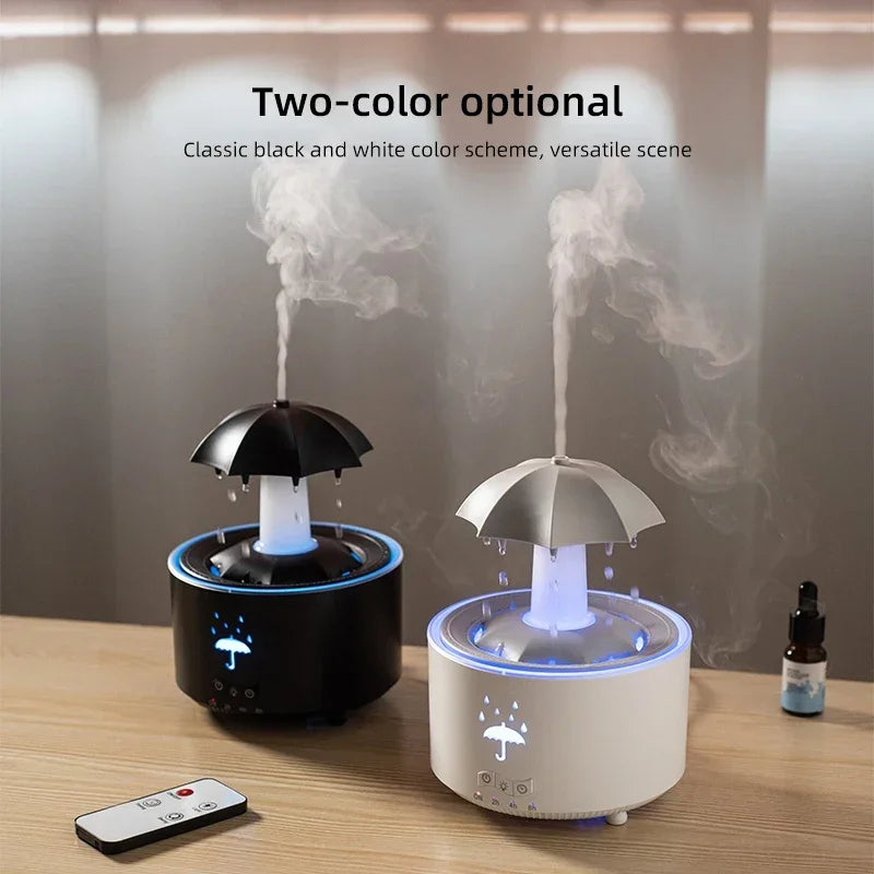 Xiaomi Youpin-humidificador de aire de gota de agua con luz colorida, difusor de aceite esencial, aromaterapia, paraguas creativo