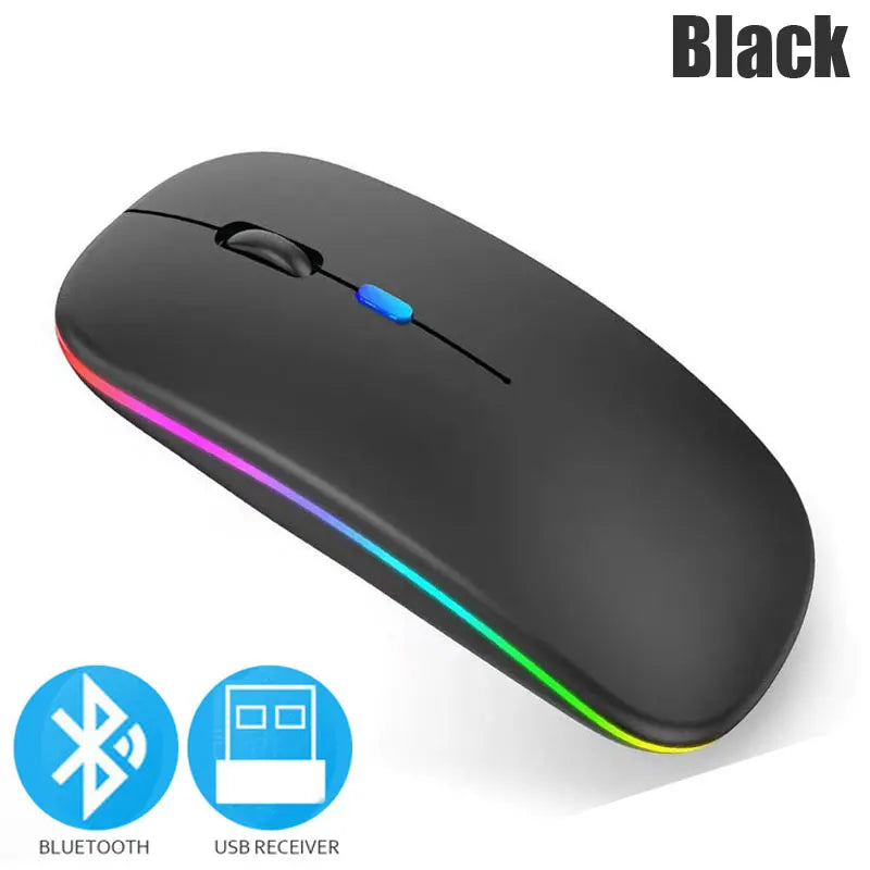 Mouse inalámbrico Bluetooth 5.0 cuenta con una resolución de 1600 DPI para un rendimiento preciso.