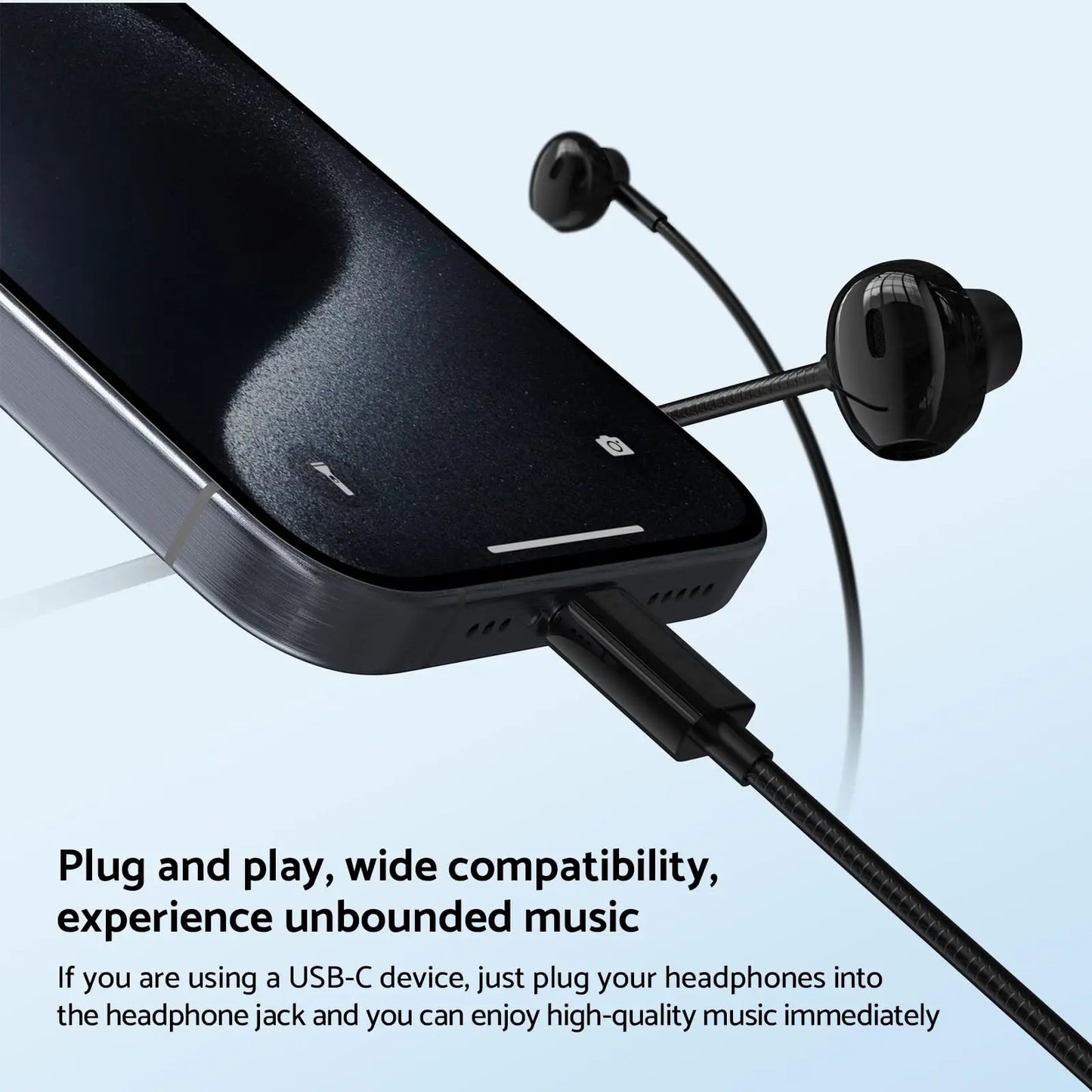 Auriculares con cable para Samsung, audífonos internos con sonido envolvente HiFi, USB tipo C, 3,5mm, control por cable, para Galaxy S24, S23, S22 Ultra